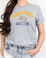 Load image into Gallery viewer, Sioux County Wrestling Horizontal Distressed w/SC