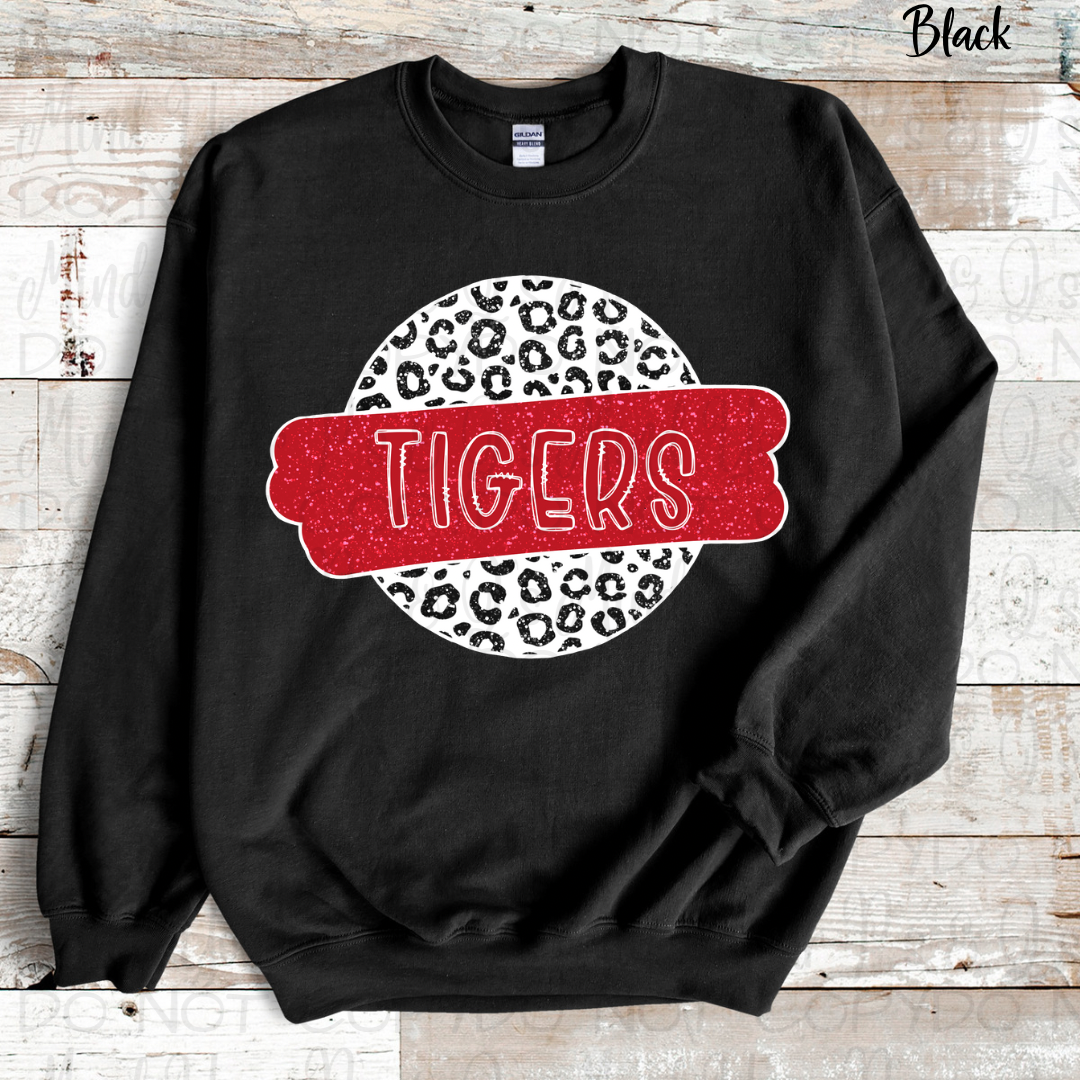 Tigers Faux Glitter Circle