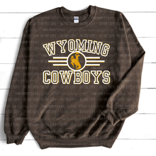 Load image into Gallery viewer, Wyoming Cowboys Old School Gold Shadow