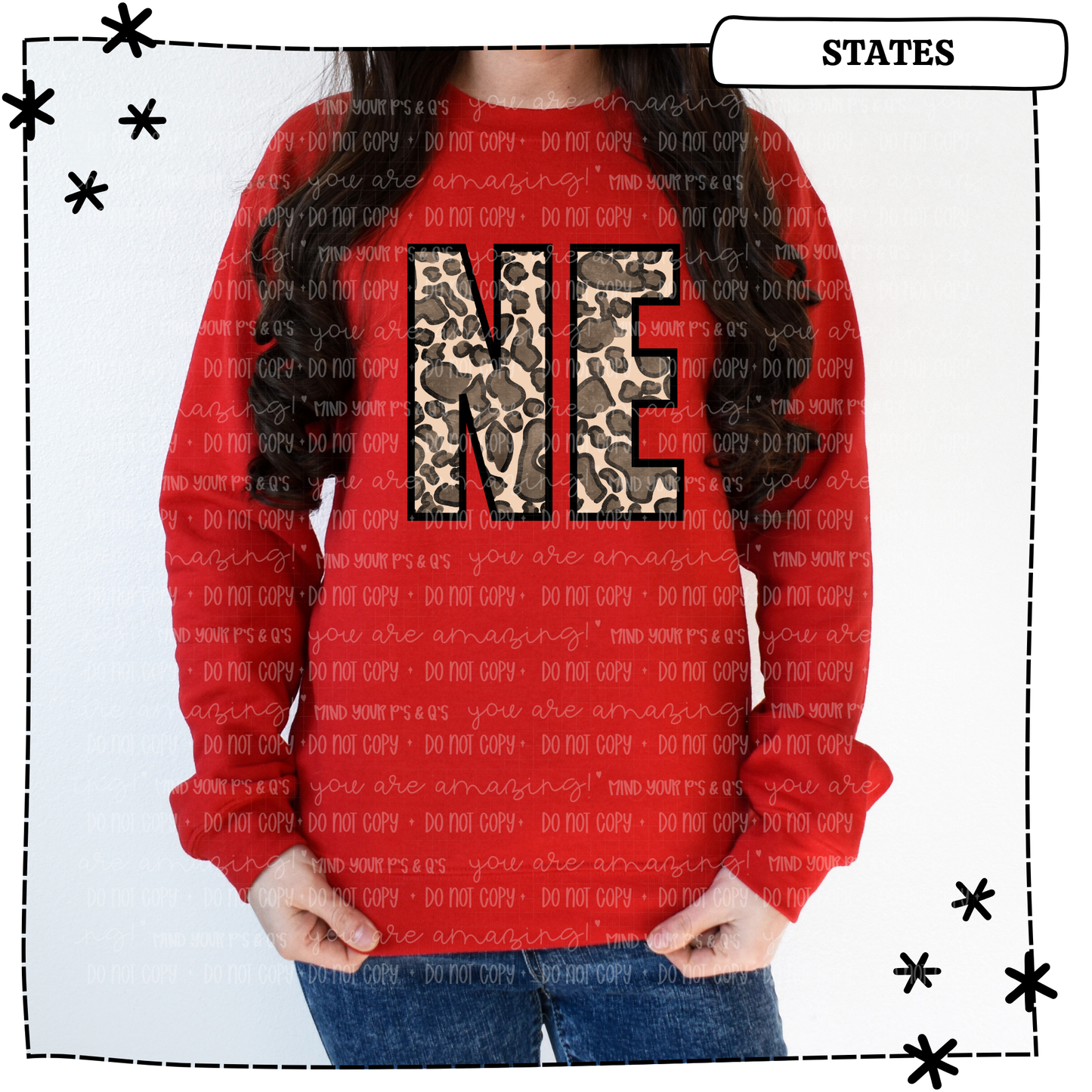 NE Non Distressed Leopard