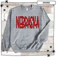 Load image into Gallery viewer, Nebraska Red Blk Outline