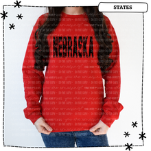 Load image into Gallery viewer, Nebraska Distressed Black