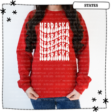Load image into Gallery viewer, Nebraska Groovy Wavy White