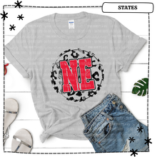 Load image into Gallery viewer, Nebraska Leopard Circle Cutout