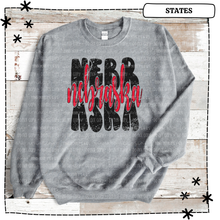 Load image into Gallery viewer, Nebraska Stacked Distressed
