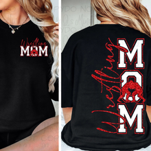 Load image into Gallery viewer, Red Wrestling Mom Boys Wrestling (Back Design)