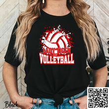 Load image into Gallery viewer, Splatter Red & White Volleyball