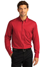 Load image into Gallery viewer, Port Authority® Long Sleeve SuperPro React™ Twill Shirt
