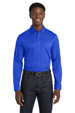 Load image into Gallery viewer, Port Authority® Long Sleeve SuperPro React™ Twill Shirt NCH Logo
