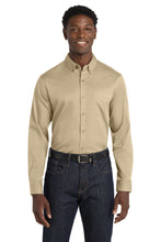 Load image into Gallery viewer, Port Authority® Long Sleeve SuperPro React™ Twill Shirt NCH Logo
