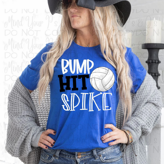 Bump Hit Spike Volleyball