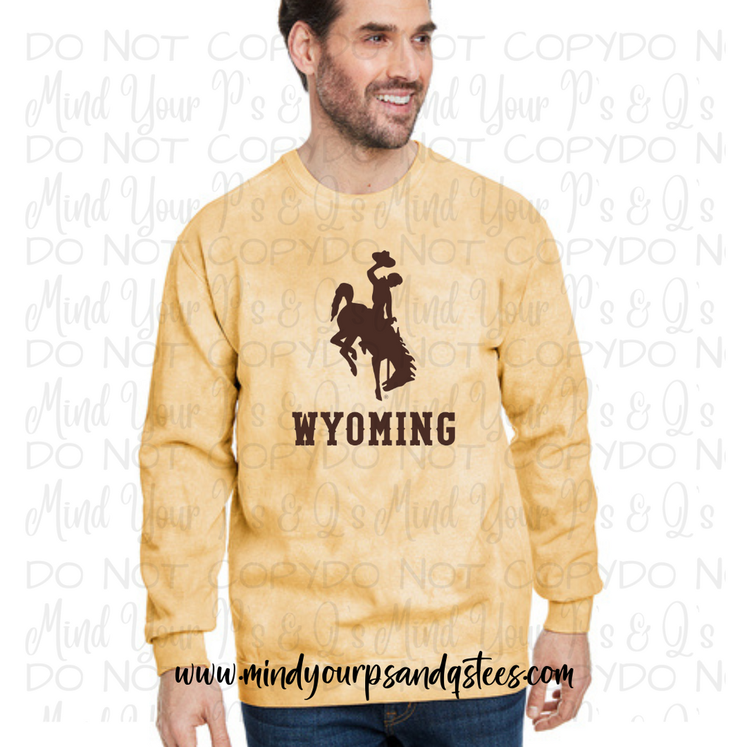 Wyoming Brown Bucking Horse