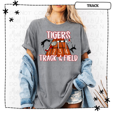 Load image into Gallery viewer, Tigers Track &amp; Field Graphics White
