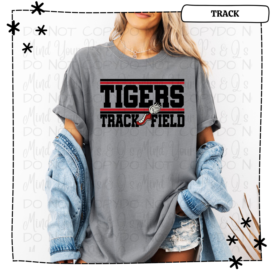 Tigers Track & Field w/Shoe