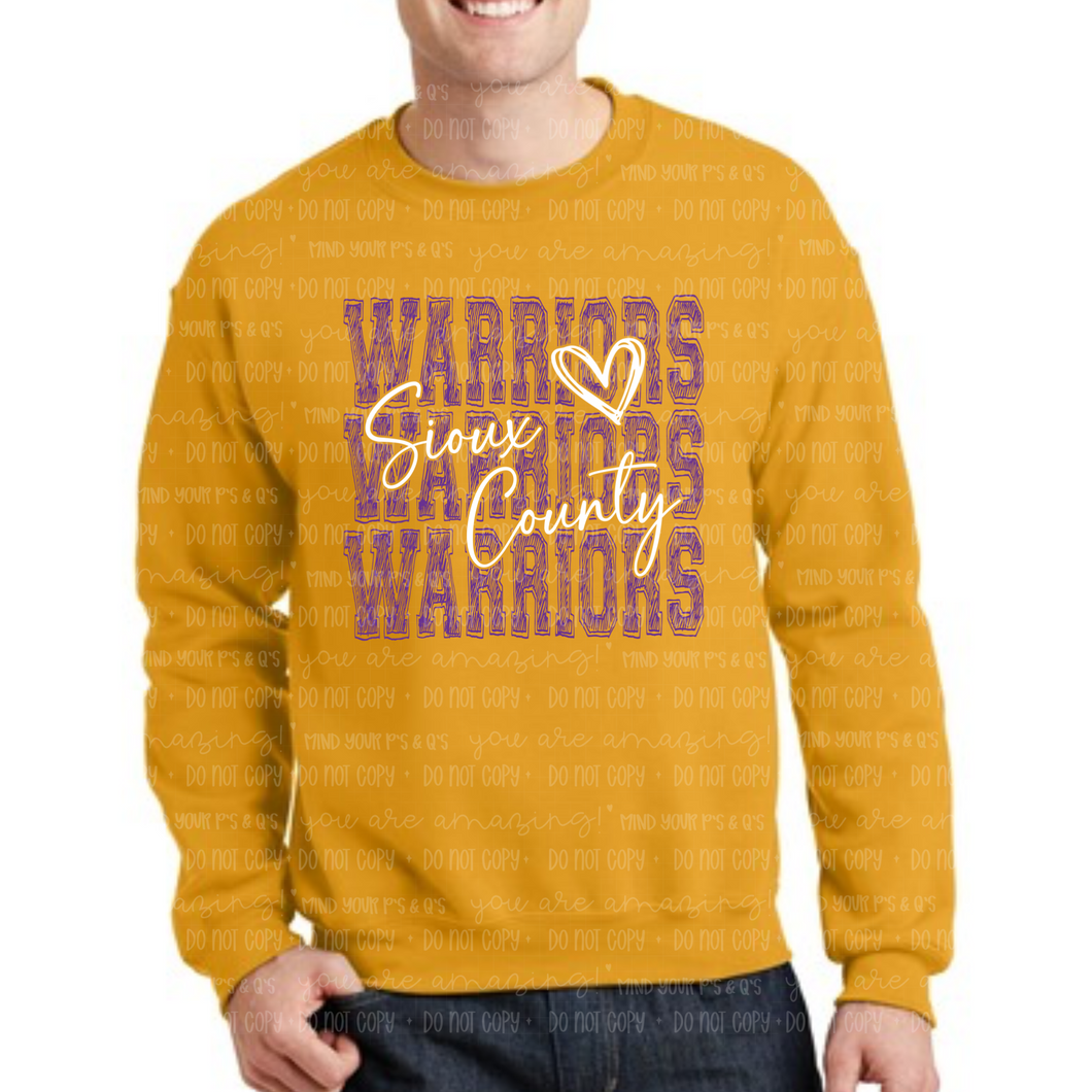 Souix County Warriors w/Heart