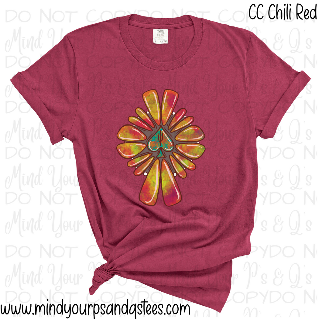 Orange/Yellow Stone Tee