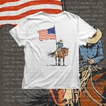 Load image into Gallery viewer, Cowboy American Flag
