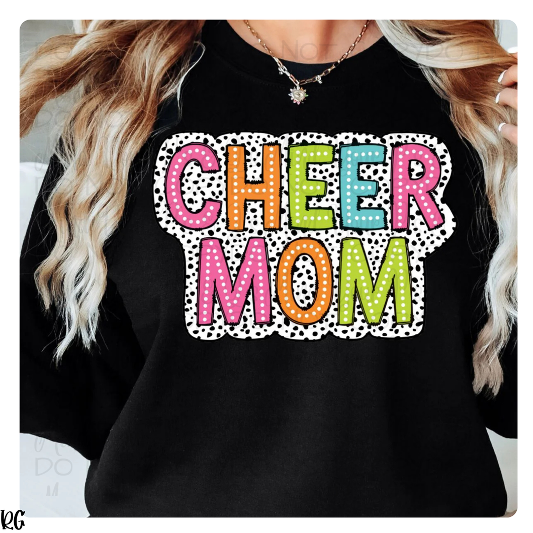 Cheer Mom Colorful Polka Dots