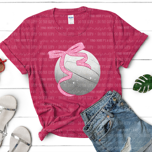 Volleyball Pink Bow