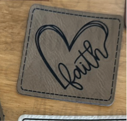 Faith Heart Hat Patch