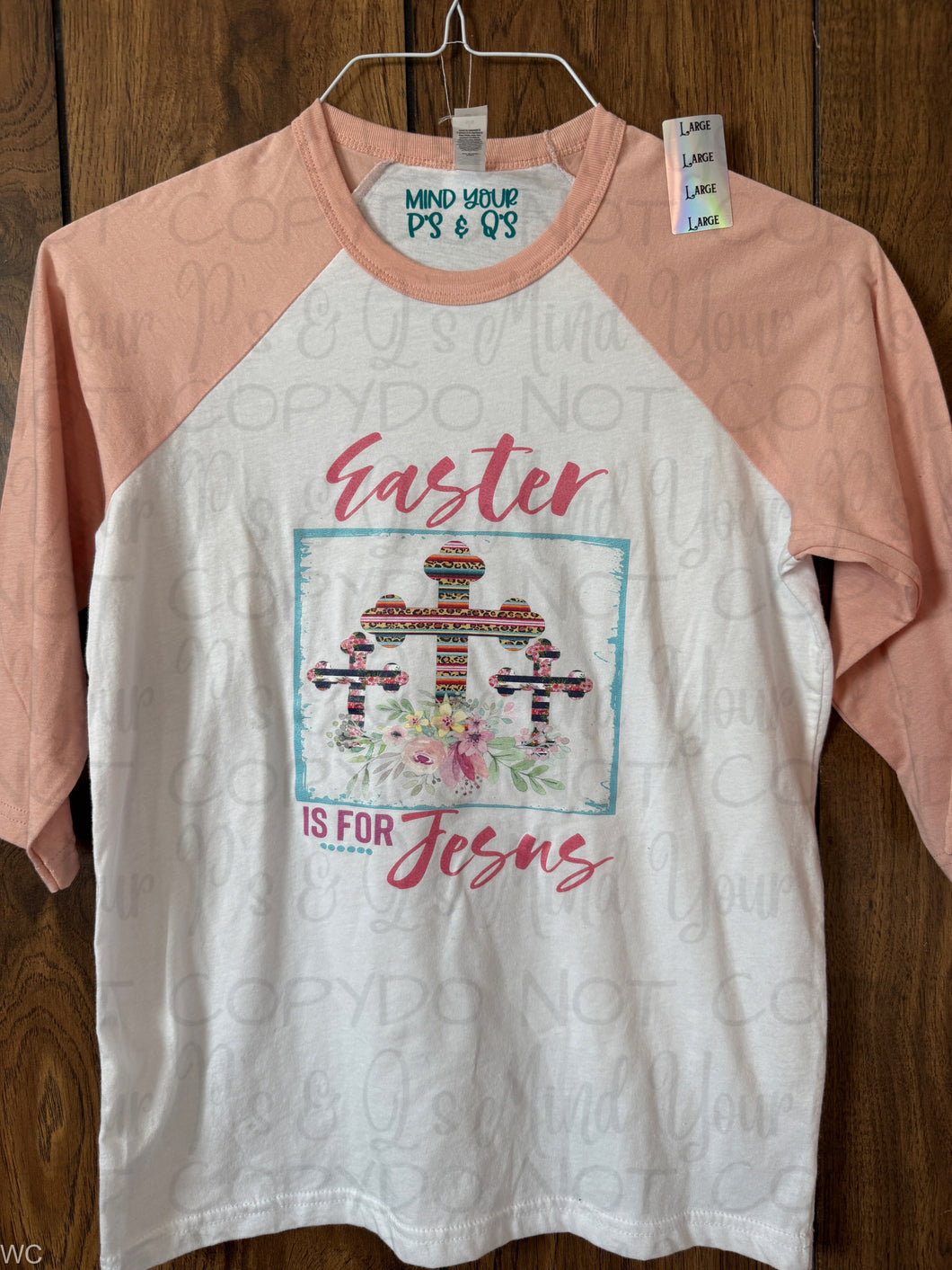 Youth Large Easter 3/4 Sleeve
