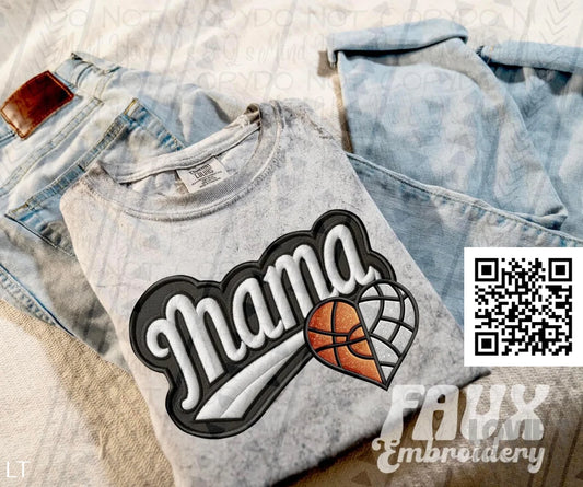 Split Basketball/Volleyball Mama