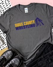 Load image into Gallery viewer, Sioux County Wrestling Distressed w/Mascot
