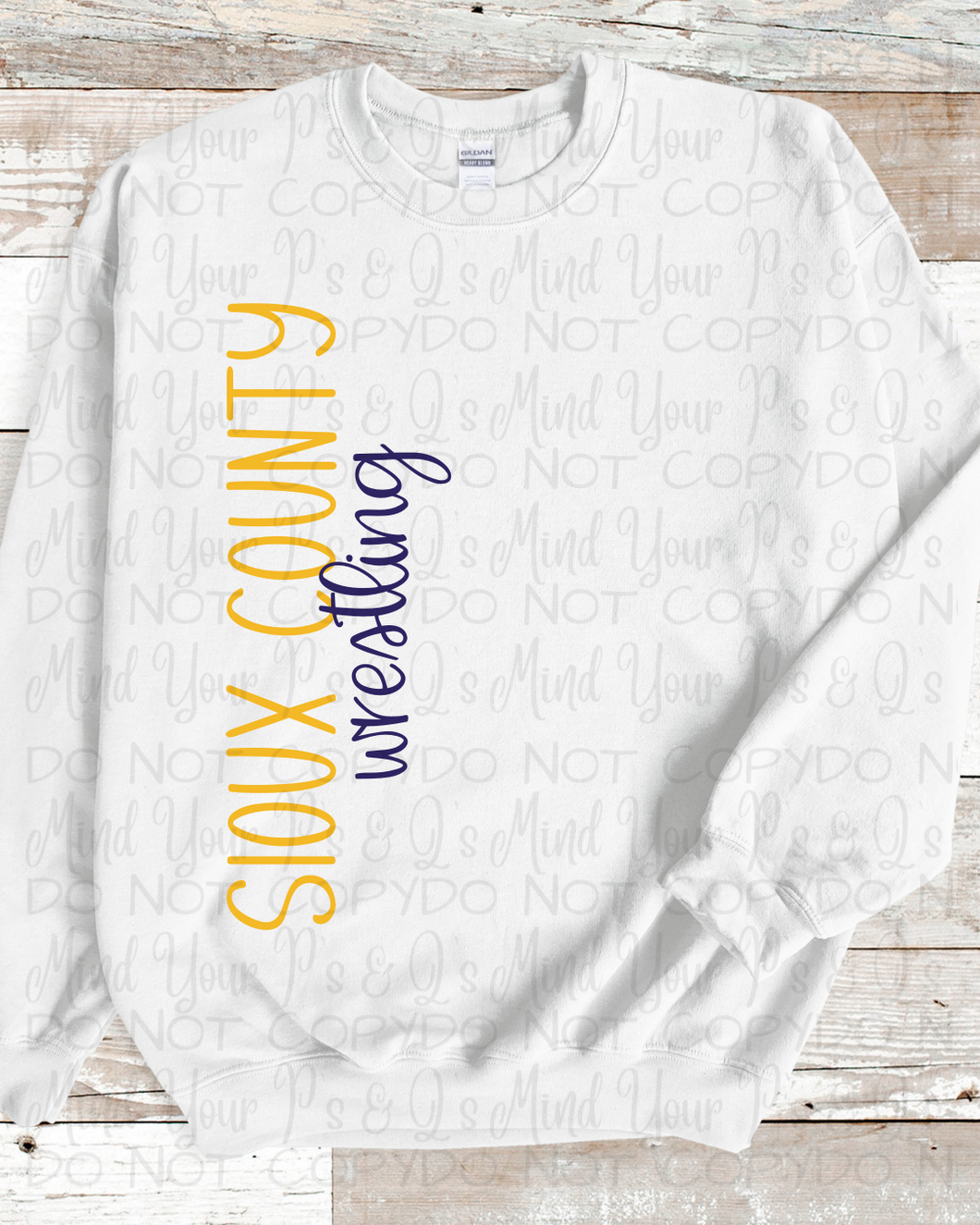 Sioux County Wrestling Vertical Design 1