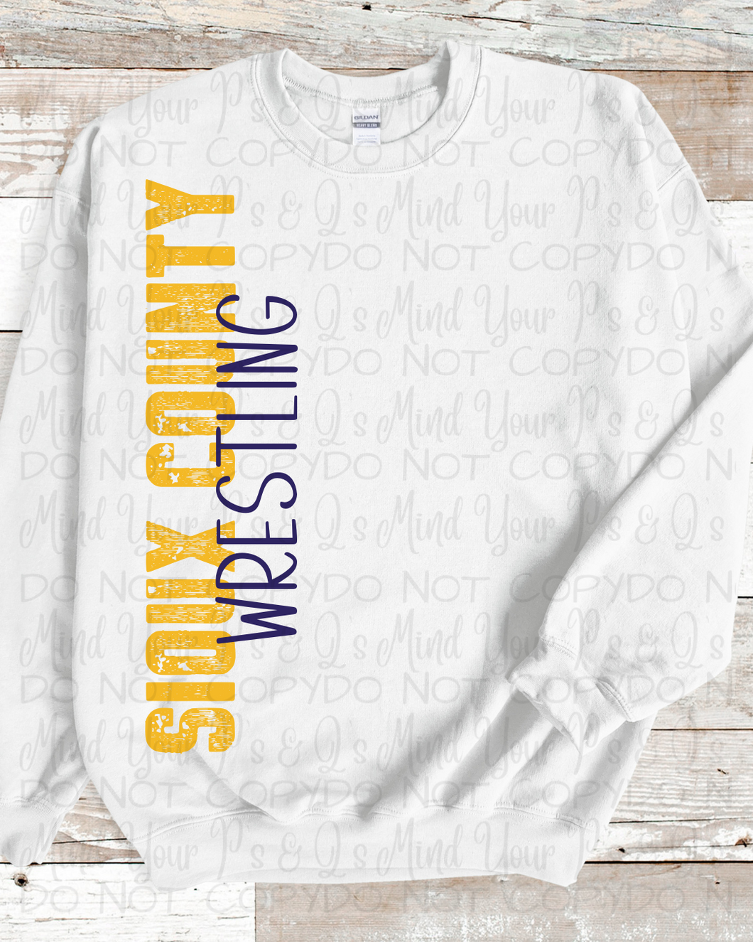 Sioux County Wrestling Vertical Design 2