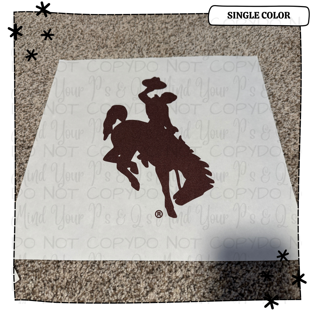 Brown Bucking Horse