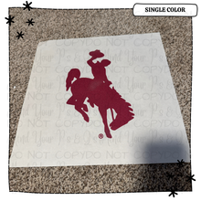Load image into Gallery viewer, Burgundy Bucking Horse
