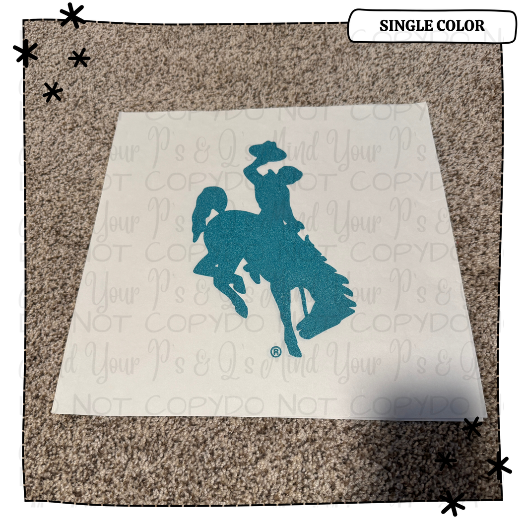 Turquoise Bucking Horse