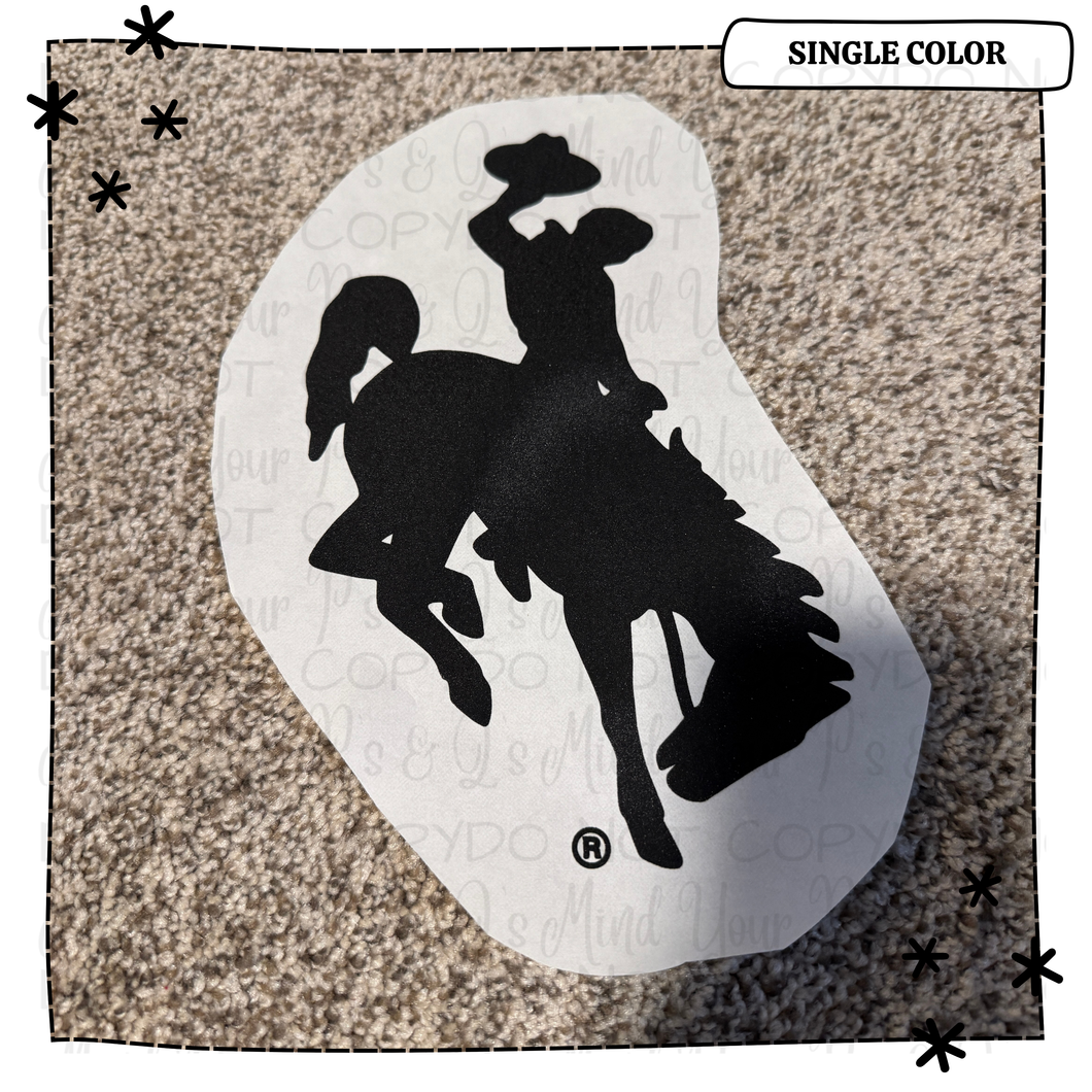 Black Bucking Horse