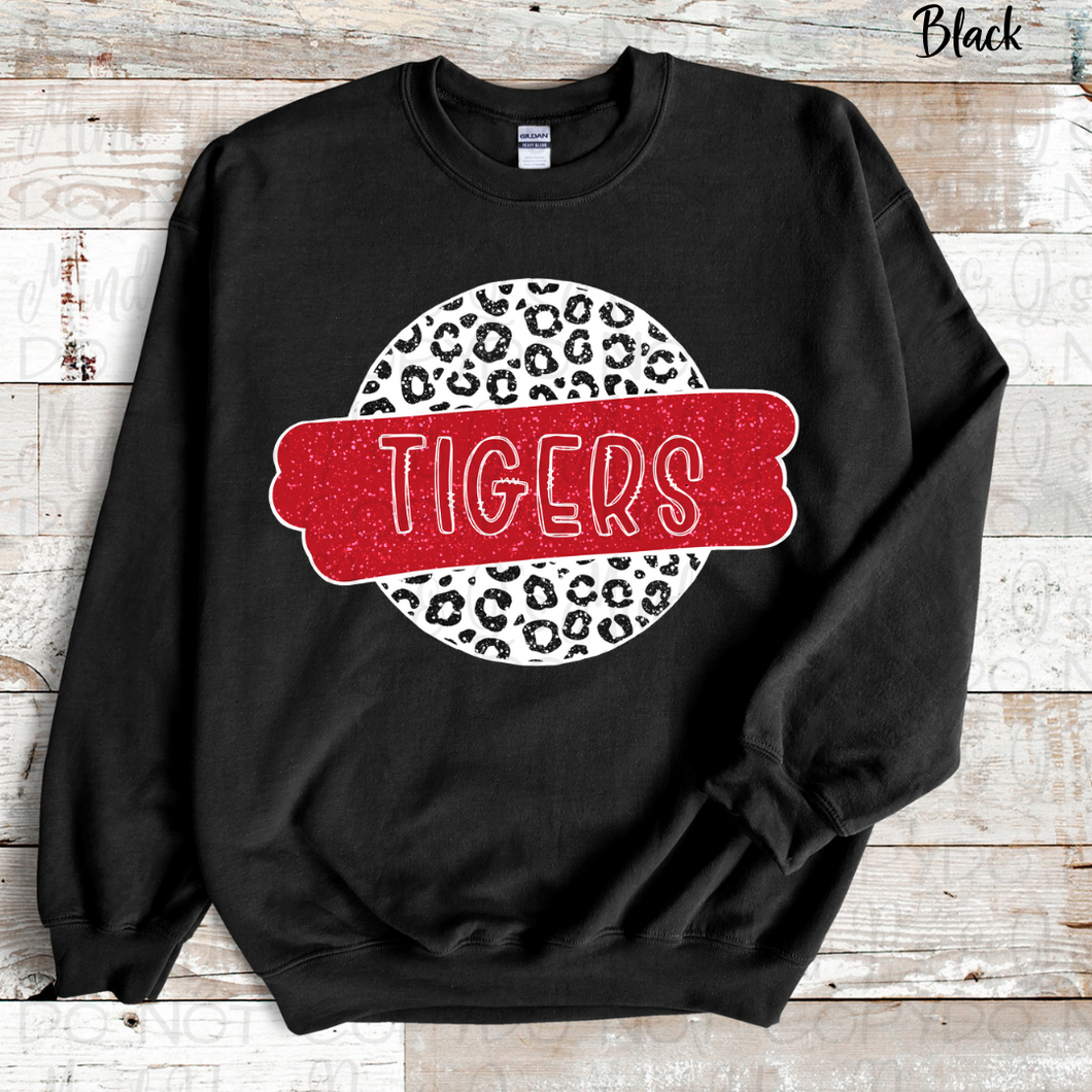 Tigers Faux Glitter Circle