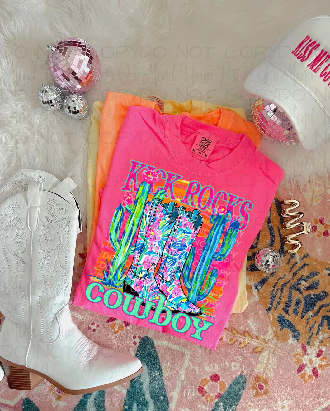 Kick Rocks Cowboy (Neon)