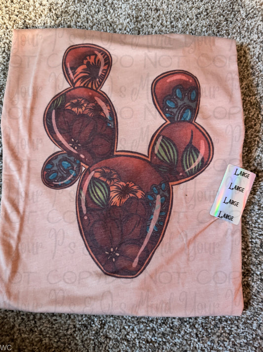 Large - Cactus Peach Tee