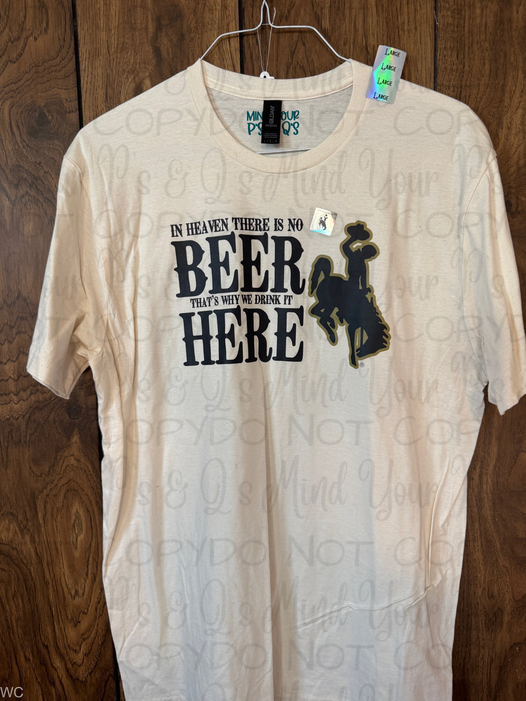 Large - Beer Tee Natural