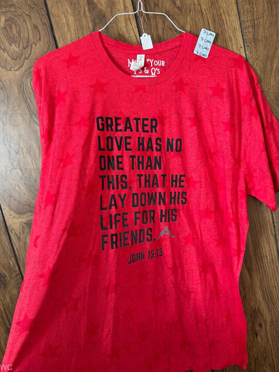 XL - John 15:13 Star Tee
