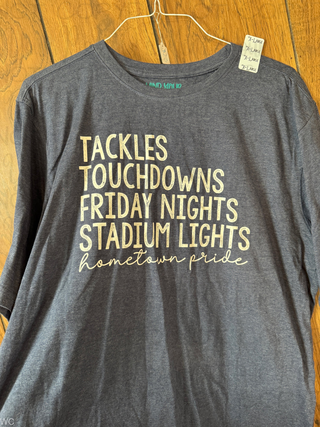 XL - Friday Nights Heather Navy Tee