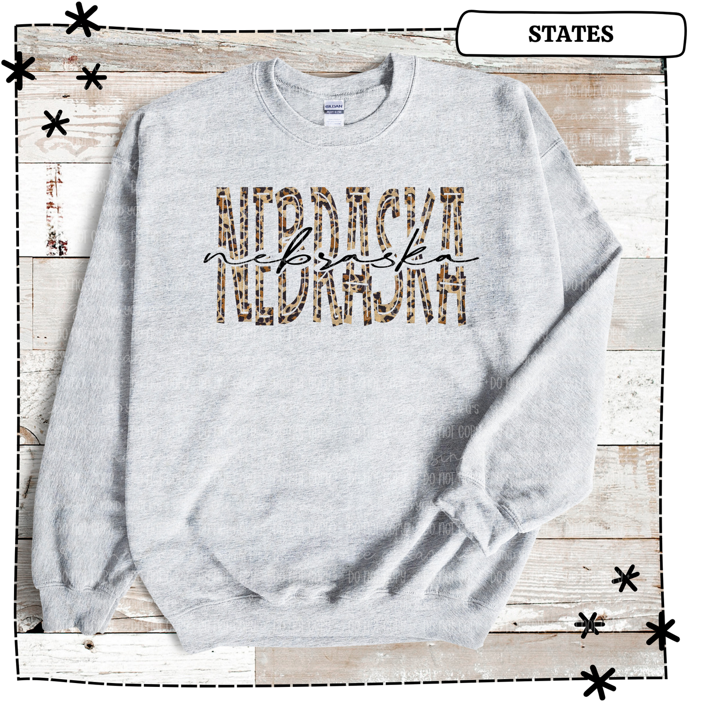 Nebraska Leopard Cutout