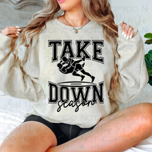 Load image into Gallery viewer, Take Down Season Wrestling (Front Design)
