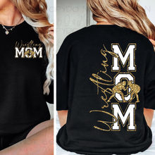 Load image into Gallery viewer, Gold Vertical Girls Wrestling Mom (Back Design)
