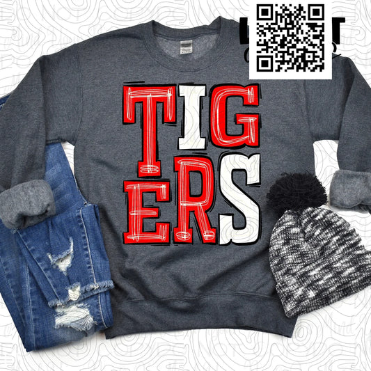 Tigers Red - White