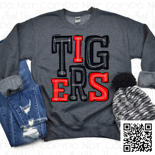 Tigers Black - Red