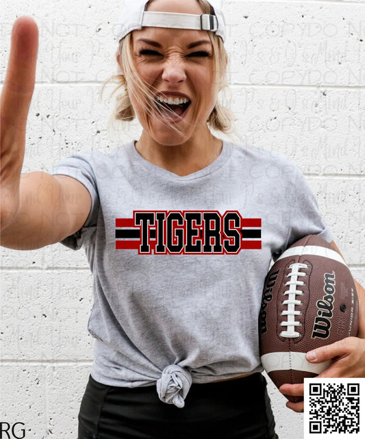 Tigers Word Striped